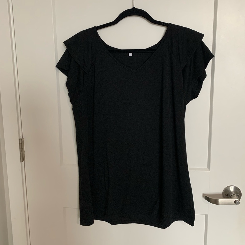 Black Women's Top XL
